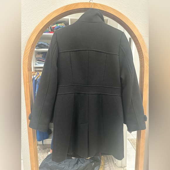 Cole Haan Black Pea Coat Wool Blend - Picture 2 of 8